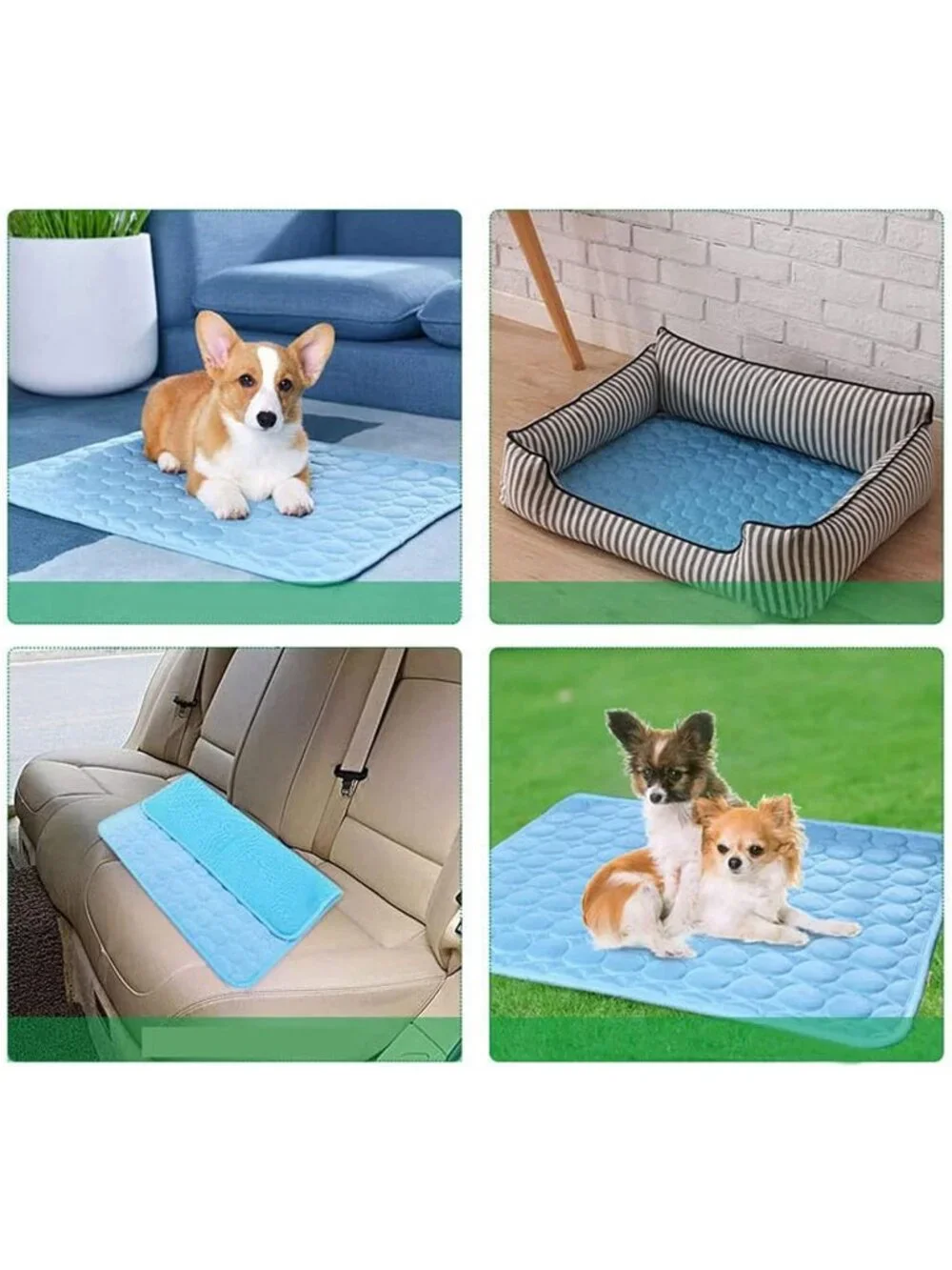 Dog Cooling Mat Pet Cooling Pads Dogs & Cats Pet Cooling Blanket for Outdoor Car